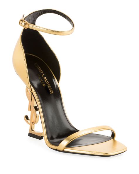 ysl opyum gold sandals|YSL opyum sandals 85mm.